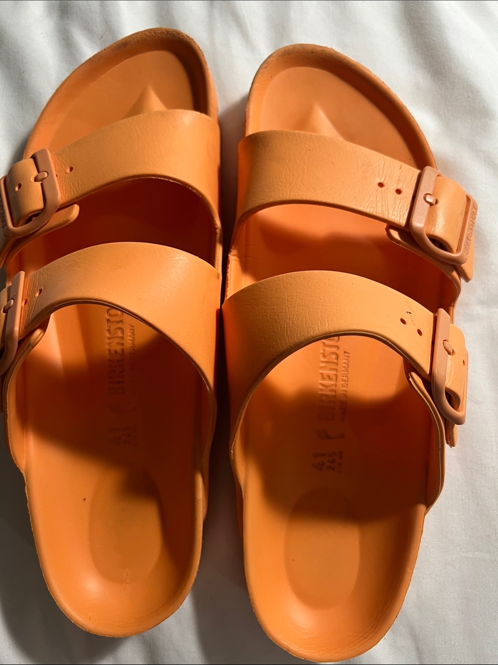 Birkenstock Two-Strap EVA Sandals in Orange